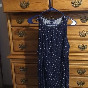 Navy Blue Tie Strap Tank top